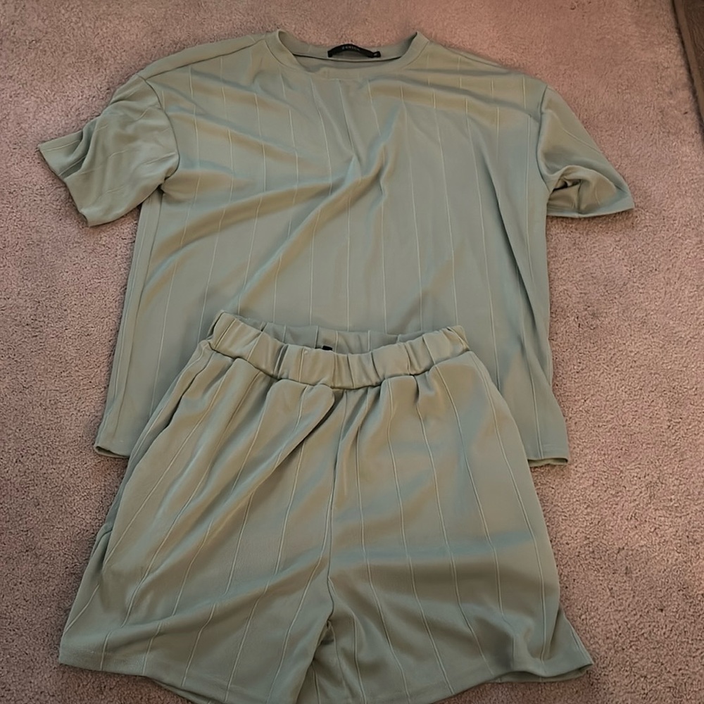 Light Green short set